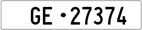 Trailer License Plate